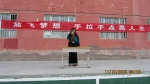 图为自治区盲协主席陈莉红在七中演讲.jpg - 残疾人联合会