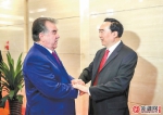 陈全国会见塔吉克斯坦总统拉赫蒙 - 市政府