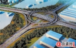 乌鲁木齐城北主干道开建四层立交 立交桥整体为涡轮型 - 市政府